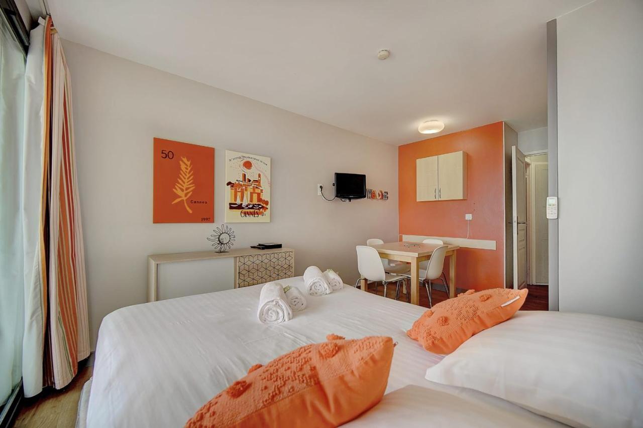 Immogroom - 2 Rooms Sea View - Swimming Pool - Terrace - Parking - Ac Cannes Exteriér fotografie
