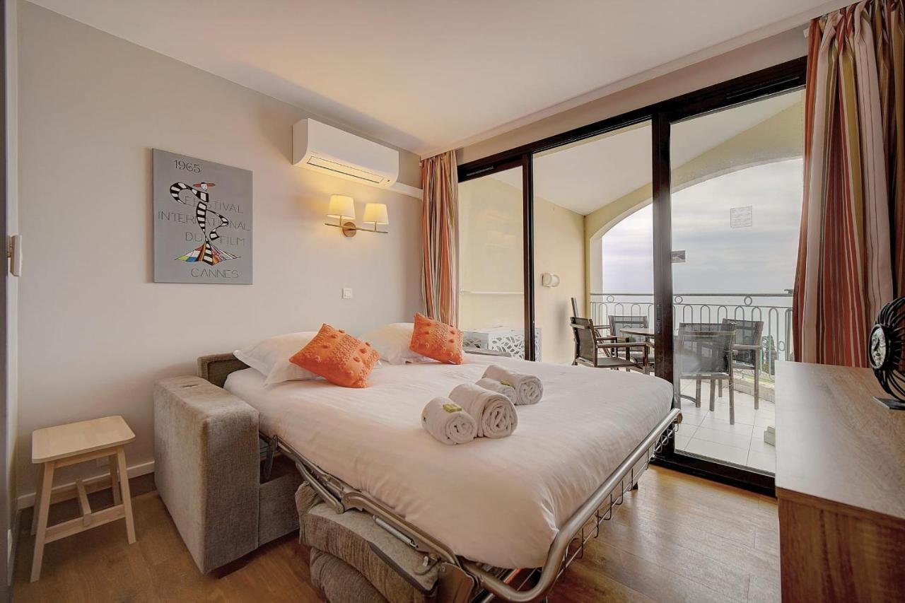 Immogroom - 2 Rooms Sea View - Swimming Pool - Terrace - Parking - Ac Cannes Exteriér fotografie