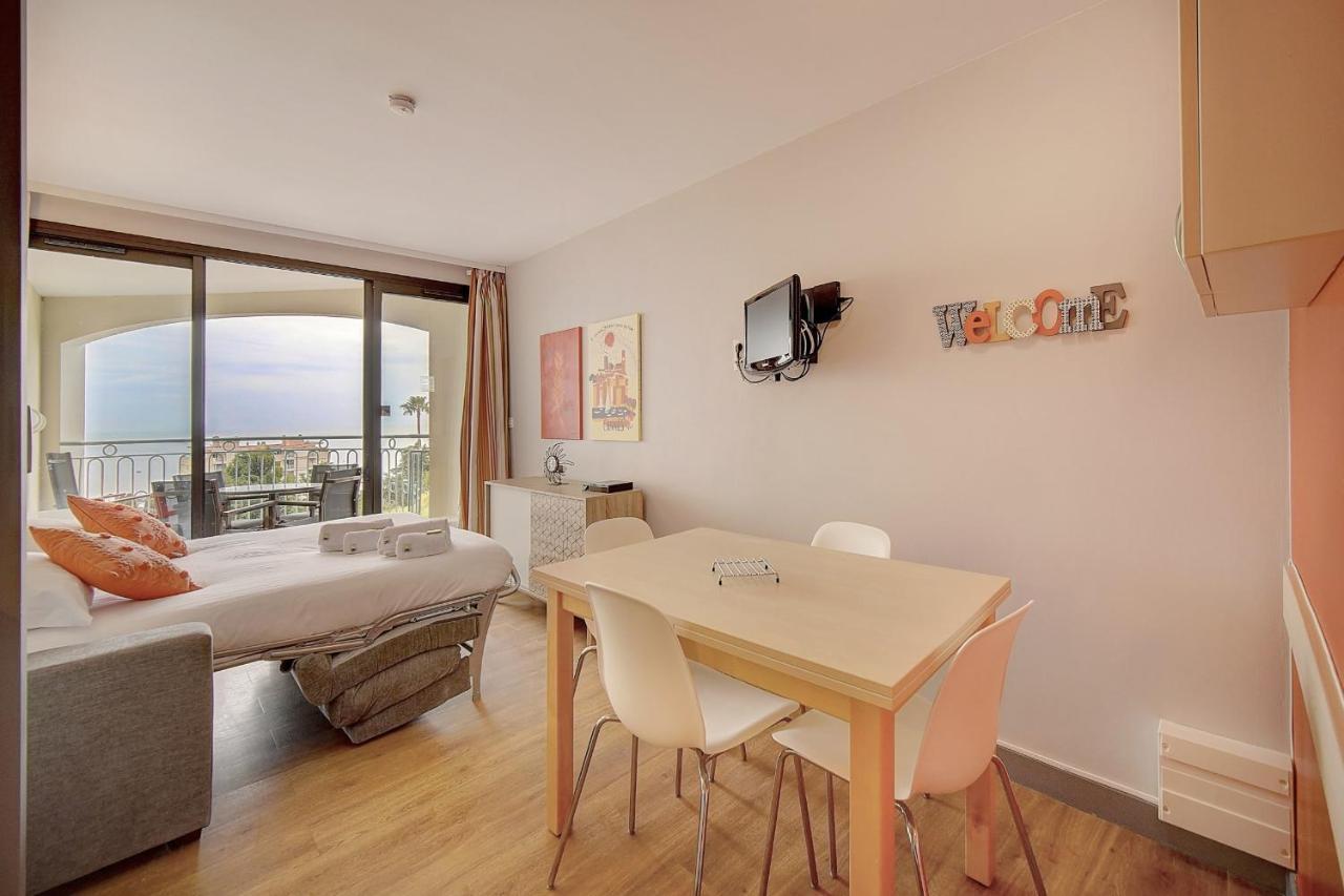 Immogroom - 2 Rooms Sea View - Swimming Pool - Terrace - Parking - Ac Cannes Exteriér fotografie